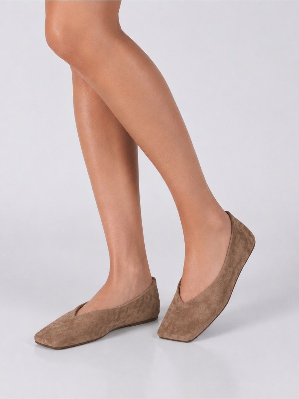 Tony Bianco Hazel Flats In Taupe, 6.5